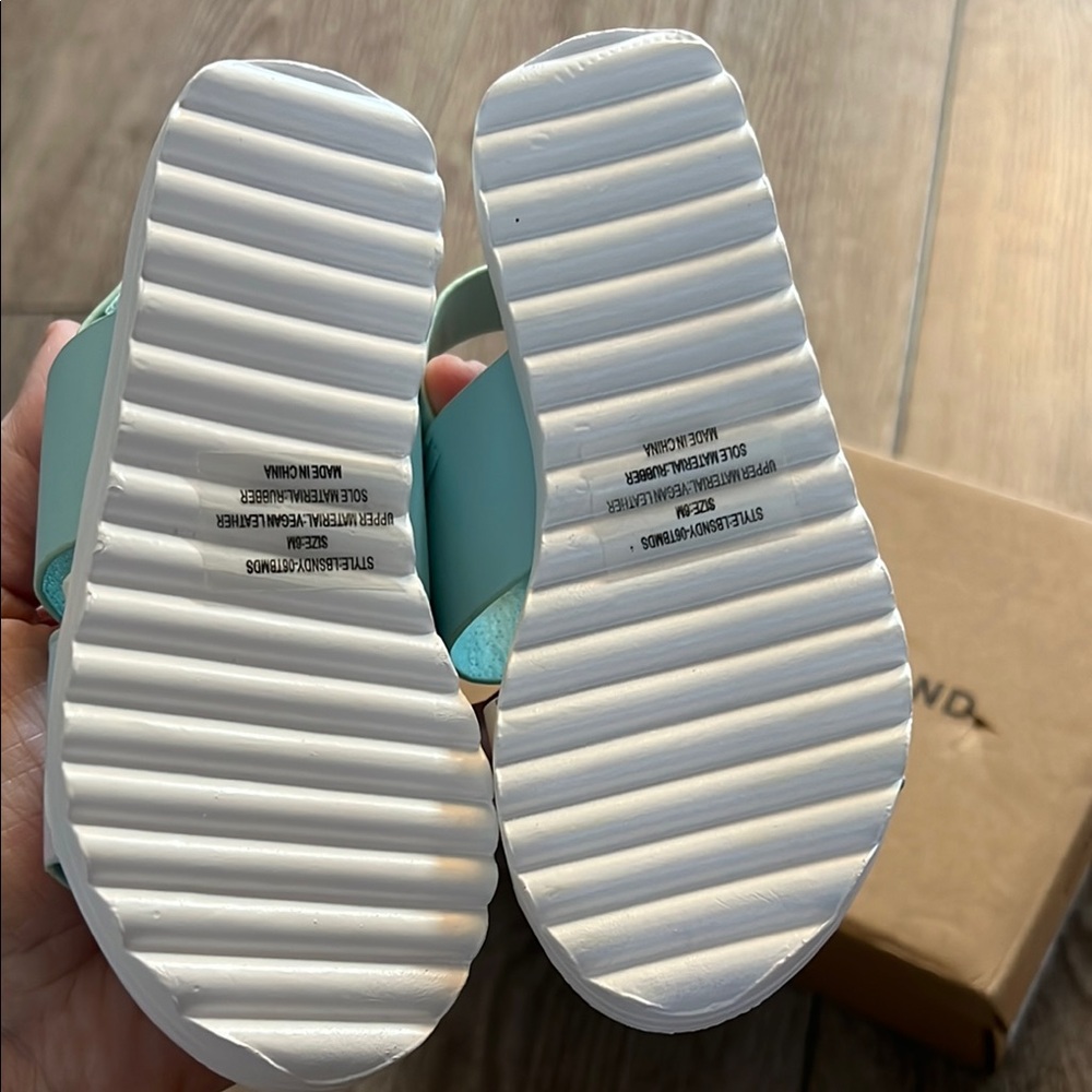 Lucky Brand Blue and Striped Sandals Toddler - Picture 3 of 4